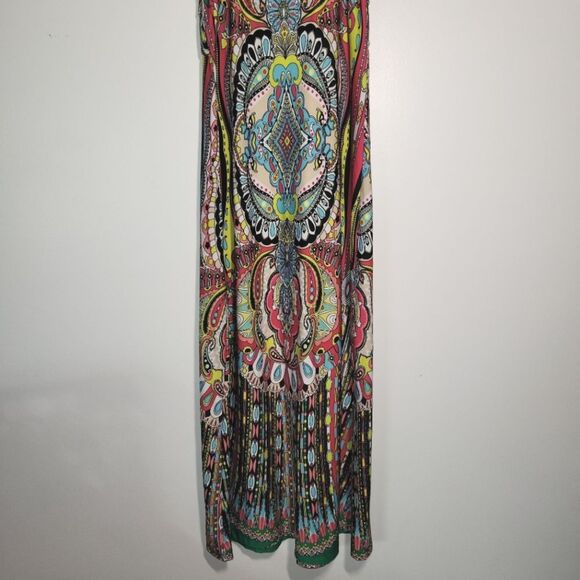 New Directions Colorful Maxi Dress Petite Large PL - Picture 7 of 11